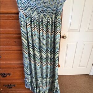 Bailey Blue Floral Patterned Fabric